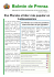 Boletín de Prensa - Ambassade de l`Etat Plurinational de Bolivie