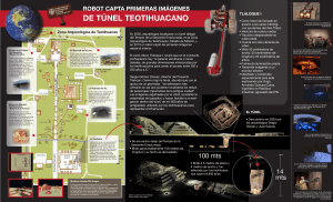 Robot explora túnel teotihuacano