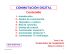 CONMUTACIÓN DIGITAL Contenido