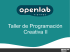 Taller de Programación Creativa II