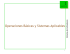 Operaciones Básicas y Sistemas Aplicables