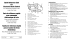 Quick Reference Card For Electronic Brake