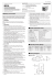 Safety information Model and Suffix code Standard Scale Range