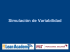 Simulación de la variabilidad