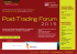 Post-Trading Forum