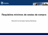 requisitos mínimos - Portal de Compras