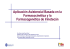 Aplicación Asistencial Basada en la Farmacocinética y la