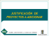 JUSTIFICACIÓN DE PROYECTOS A ADICIONAR